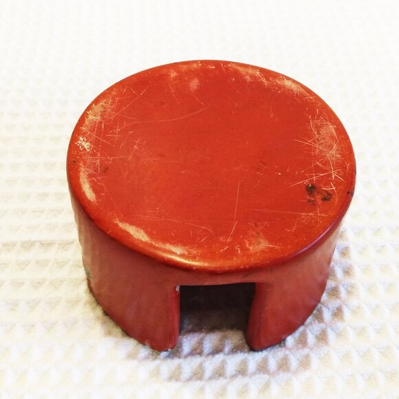 African Animals Hand Carved Kisii Soapstone Coasters-Set of 6-Black/Red/White - Picture 9 of 11